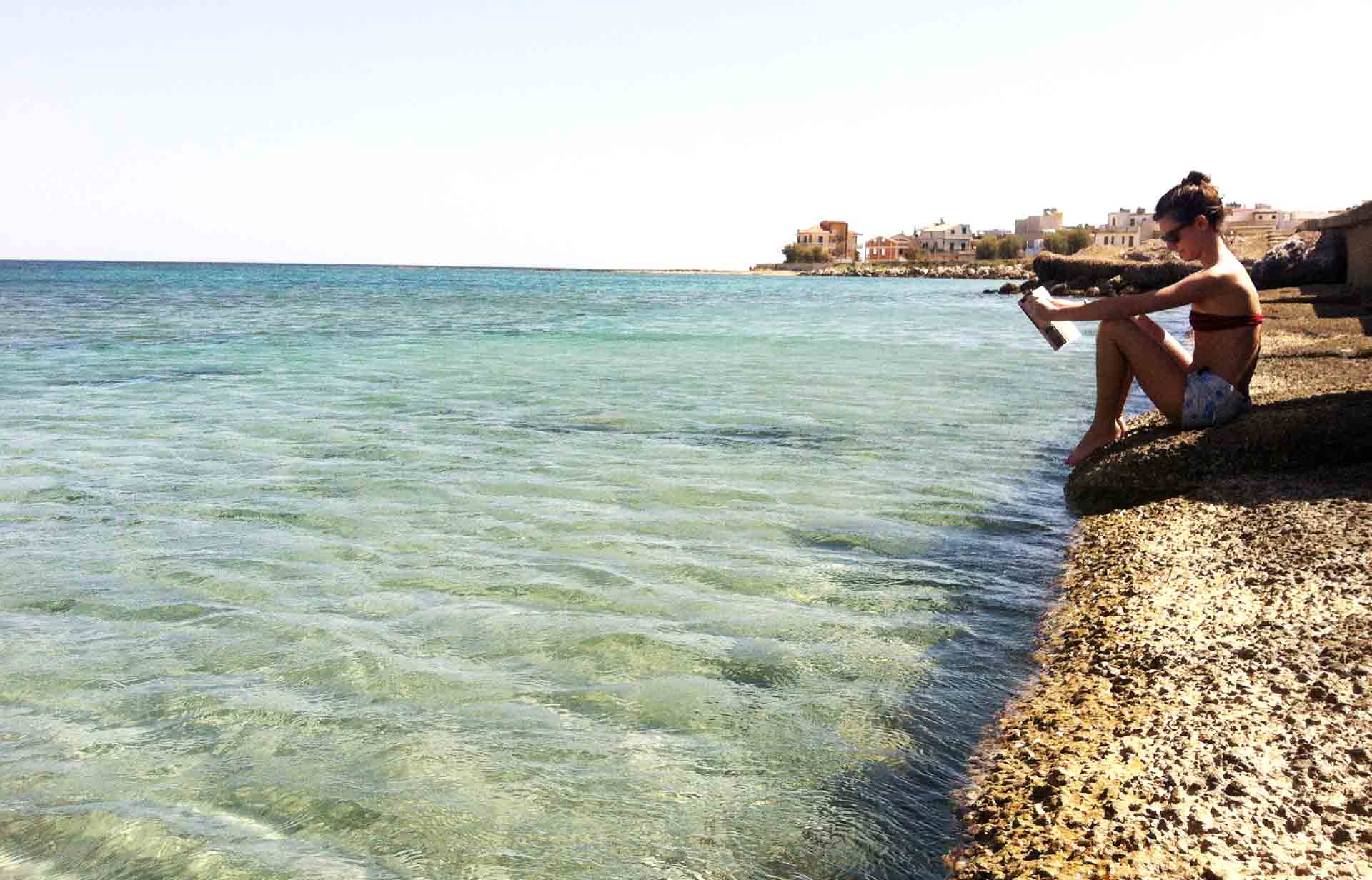 mare calmo orizzonte marzamemi relax